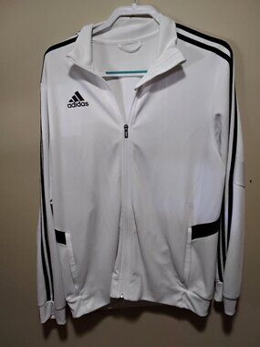 Adidas Tiro Soccer Training Track Jacket - Men's Medium - White/Black